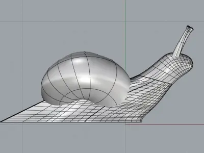 mini snail 3D print model
