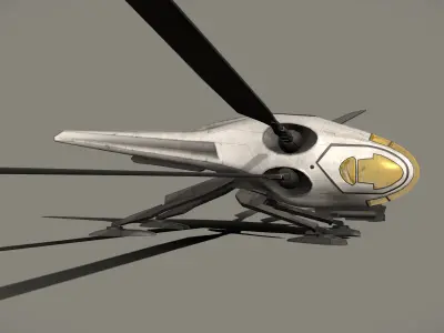 Ornithopter Dune Low-poly 3D model