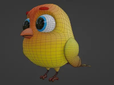 Cartoon Canary 3D model