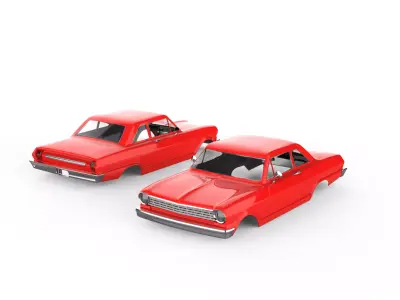 1964 Chevy II Nova 3D print model