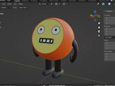 TOY ROBOT 03 Low-poly 3D model