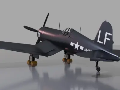 Vought F4u Corsair 3D model