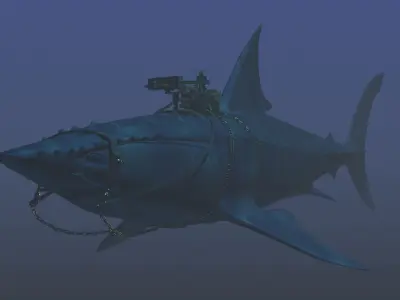  Battle Shark 3D 3D model