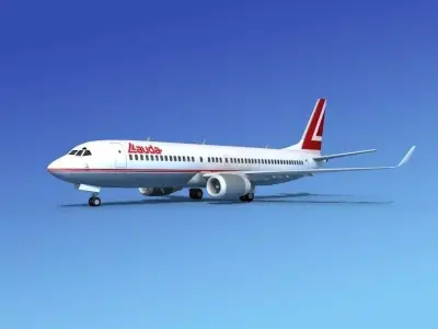 Boeing 737-800 Lauda Air 3D model