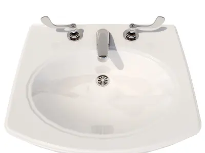 Sink-001 bathroom sink 3D model