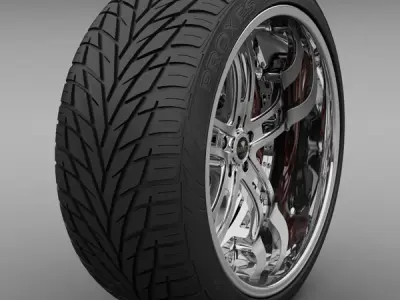 Savini Forged SV-21S Wheel 3D model