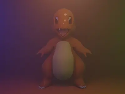 Charmander 3d model pokemon character 3D model