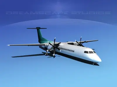 Dehaviland DHC-8 400 Corporate 4 3D model