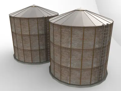 silo silage 3D model