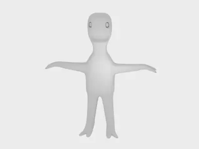 Spacemonster toy dinosaur Low-poly 3D model