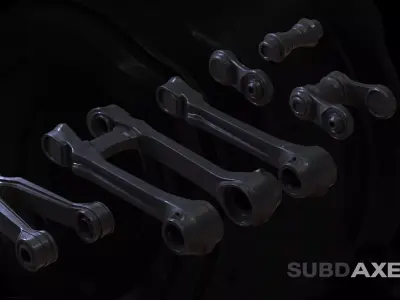 6 Axels SUBD Free 3D model