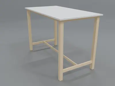 Kitchen Table Free low-poly 3D model