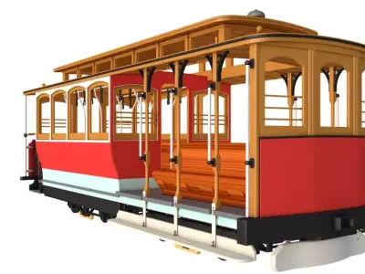 San Francisco Cable Car 3D model