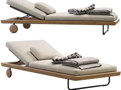 Sunray Daybed  Free 3D model