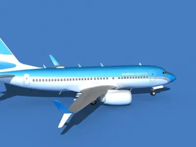 Boeing 737 MAX 7 Aerolineas Argentinas 3D model