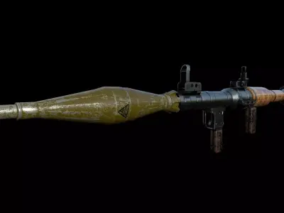 weapons package Low-poly 3D model