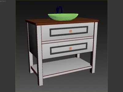 Bathroom Furniture dorado 3D model