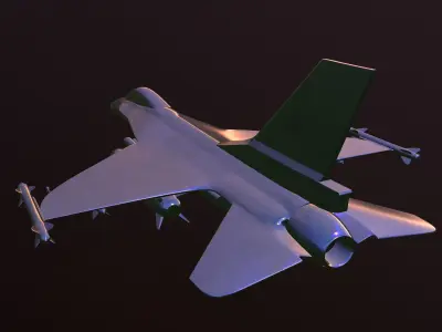 Falcon 16 3d print ready  3D model
