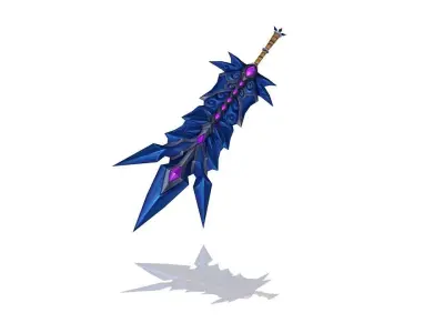Dark Omen Greatsword Low-poly 3D model