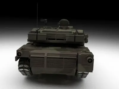 Abrams Tank Low-poly 3D model