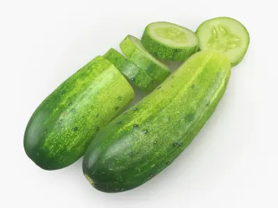 Cucumbers 02 3D model