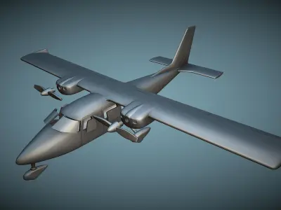 Partenavia P-68C Victor - 3D Printable Model 3D print model