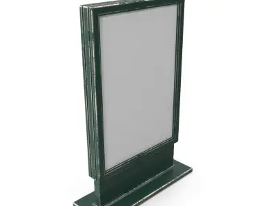 Street Advertising Billboard 05 Low-poly 3D model