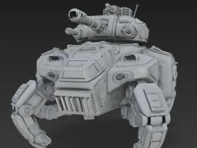 3D Printable Iron Oath Roller Multi Legged Assault Tank 3D model