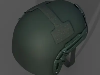 Helmet military combat fantasy  Low-poly 3D model