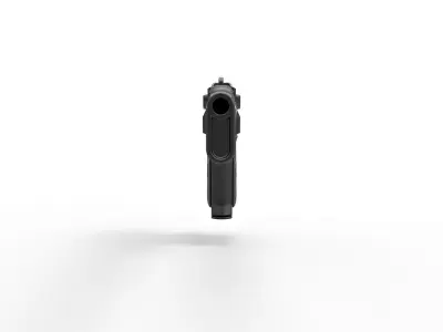 Pistol from the movie The Punisher 1989 3D model