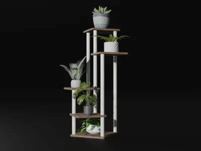 Modern  Plants Stand Free 3D model