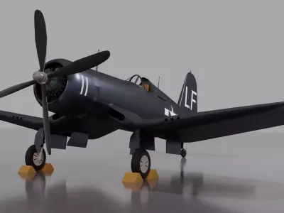 Vought F4u Corsair 3D model