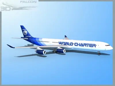 Falcon3D A340-600 World Charters 3D model
