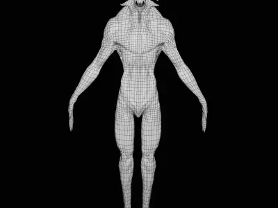 Alien Creature - LowPoly 3D Model Low-poly 3D model