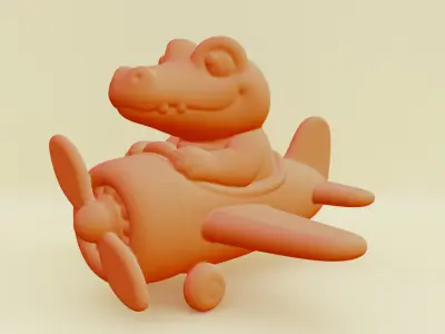 Baby Bombardino Crocodilo Italian brainrot Printable 3D print model