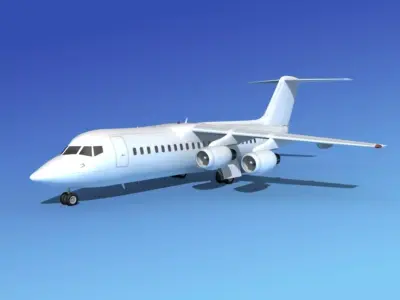 BAe 146-300 Unmarked 2 3D model