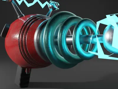 Realistic Alien Gun  3D model