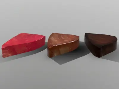 Tuna Steak Low-poly 3D model