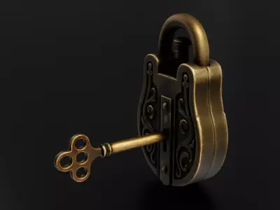 Old lock 01 3D print model