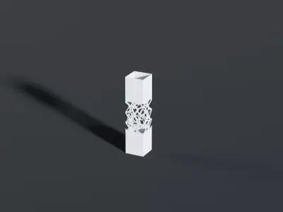 Little square flowerpot or umbrella holder Free 3D model