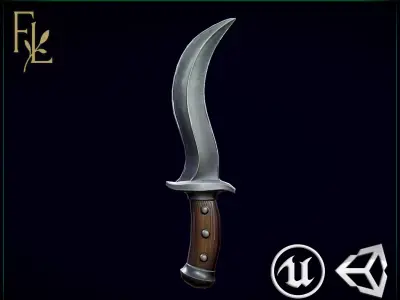 Dagger - Game Ready Weapon Low-poly 3D model
