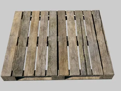Old Wooden Pallet Free low-poly 3D model
