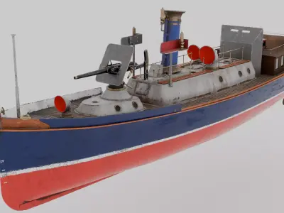 Ship launch - Steam pinnace 3D model