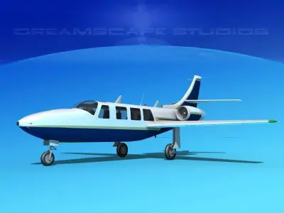 Piper Aerostar FJ-100 Fanjet V02 3D model