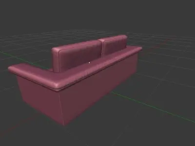 Leather sofa Free 3D print model