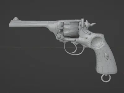 Webley 38 Mk6 Low-poly 3D model