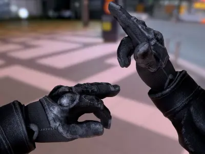 First Person Arms Pack Low-poly 3D model