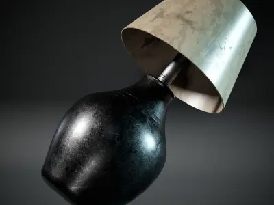 Vase Lamp Low-poly 3D model