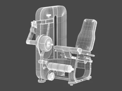 Technogym Selectorized Artis Leg Extension 3D model