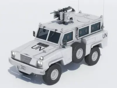 UN MRAP RG-31Nyala Low-poly 3D model